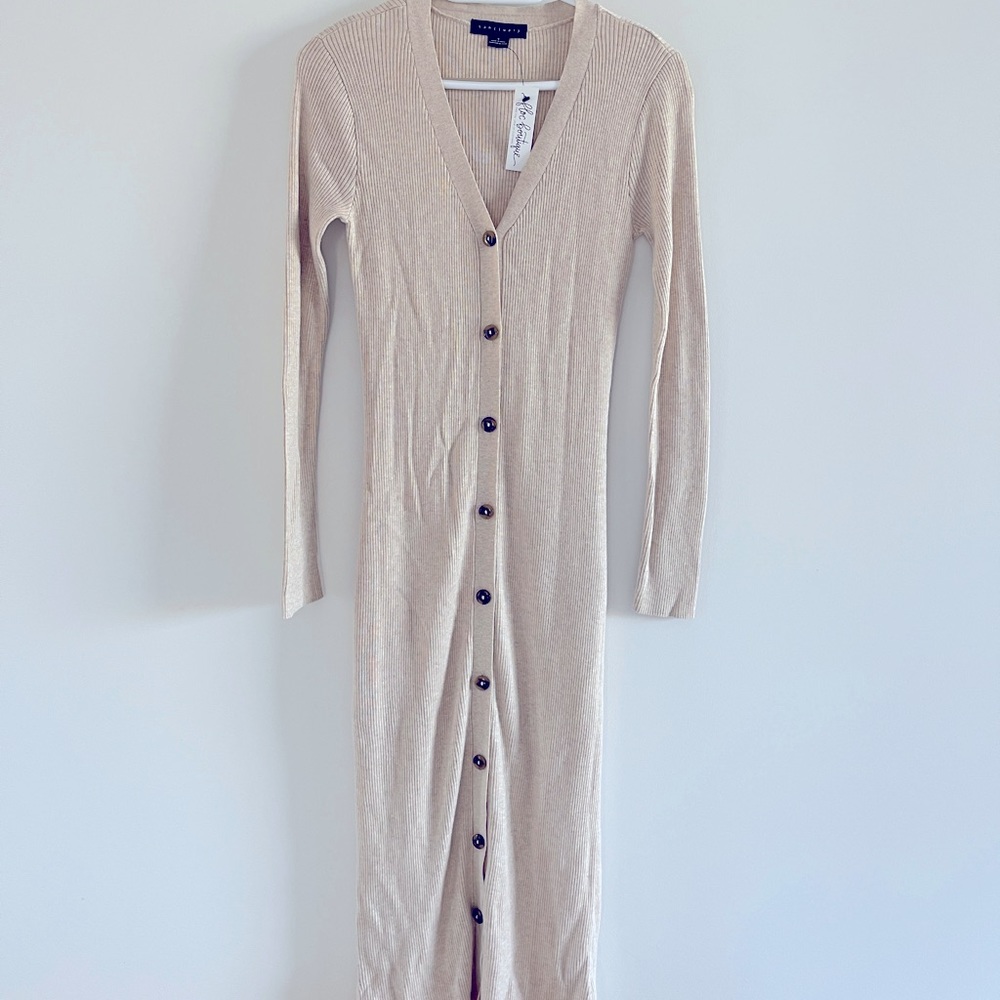 Sanctuary long ribbed cardigan